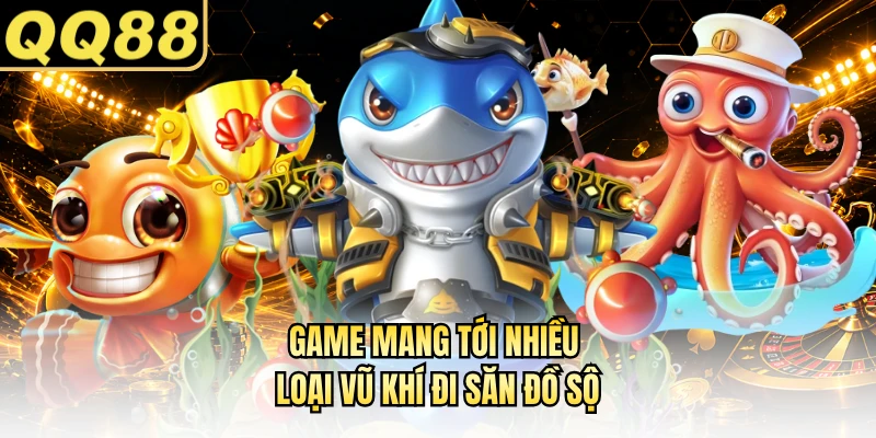 Game mang tới nhiều loại vũ khí đi săn đồ sộ